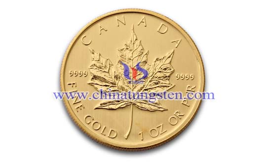 Tungsten Gold Coin Picture